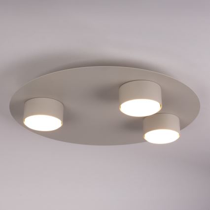 Taklampa STAR 3xGX53/12W/230V beige