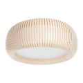 Taklampa STRIPES 2xE27/40W/230V Ø 55 cm krämvit/vit