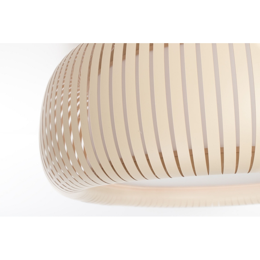 Taklampa STRIPES 2xE27/40W/230V Ø 55 cm krämvit/vit