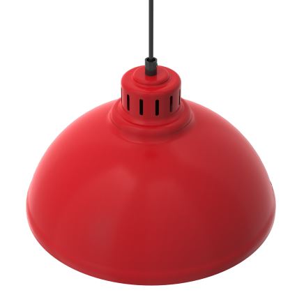 Taklampa på kabel SVEN 1xE27/15W/230V röd