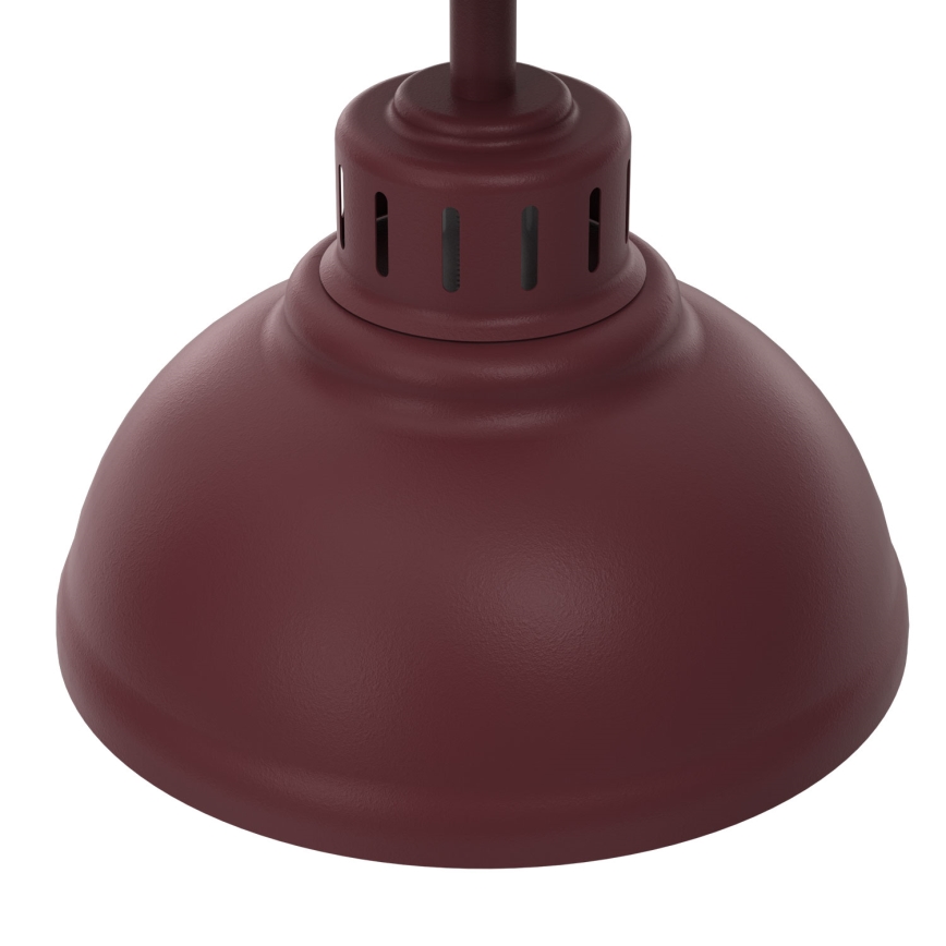 Taklampa SVEN 1xE27/15W/230V Ø 21 cm bordeaux