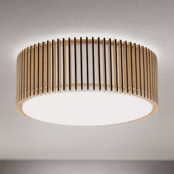 Taklampa TARTA 3xE27/40W/230V, Ø 50 cm, beige
