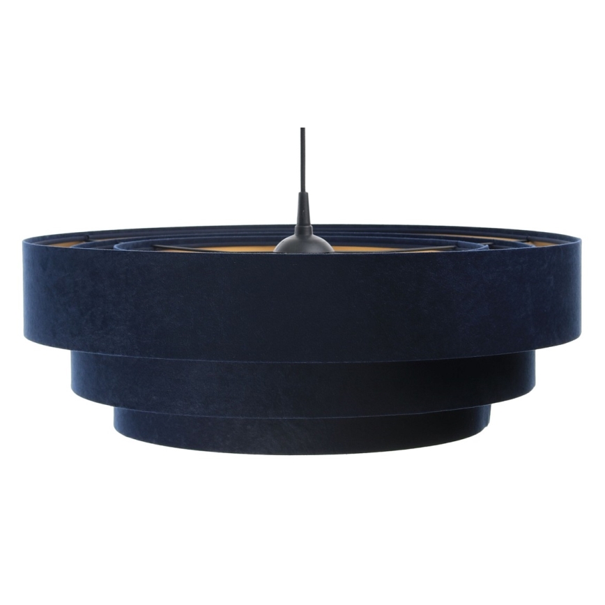 Taklampa på kabel TRINITI 1xE27/60W/230V blå/guld