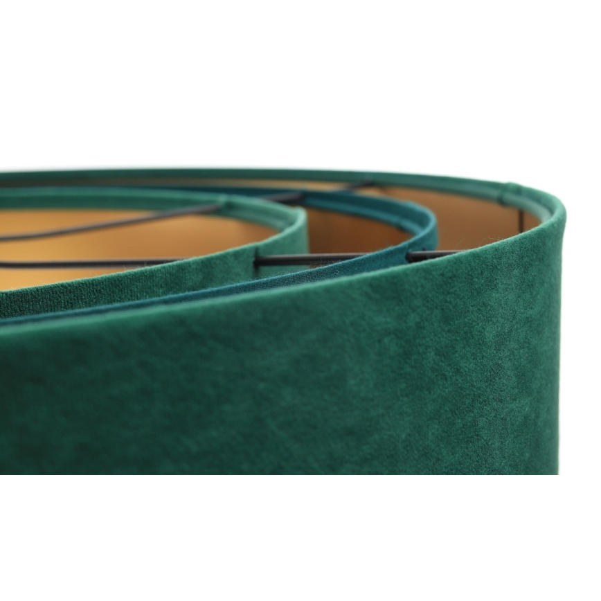 Taklampa på kabel TRINITI 1xE27/60W/230V grön/guld