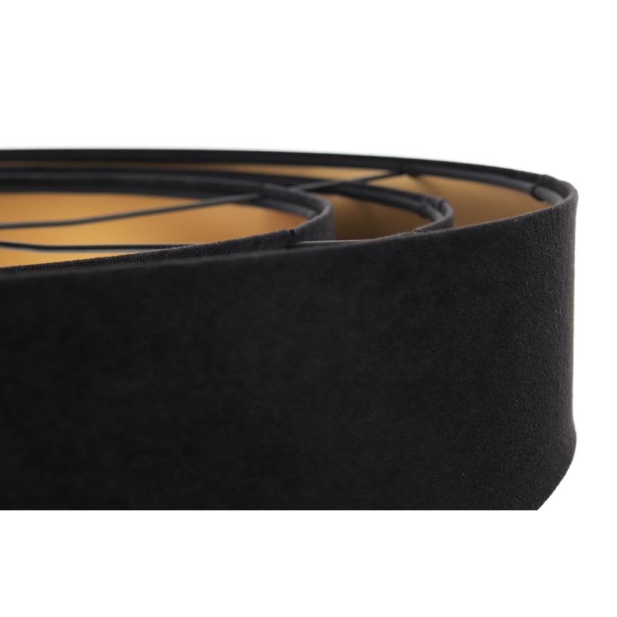 Taklampa på kabel TRINITI 1xE27/60W/230V svart/guld