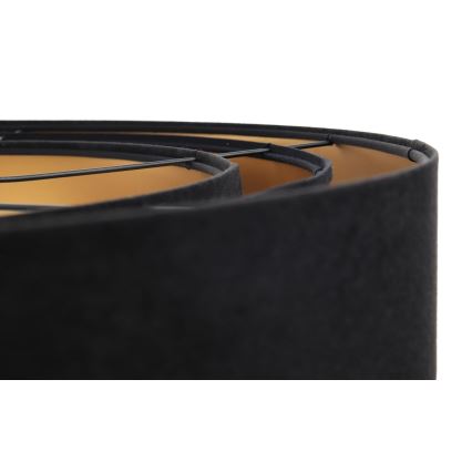 Taklampa på kabel TRINITI 1xE27/60W/230V svart/guld