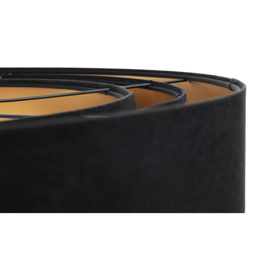 Taklampa på kabel TRINITI 1xE27/60W/230V svart/guld