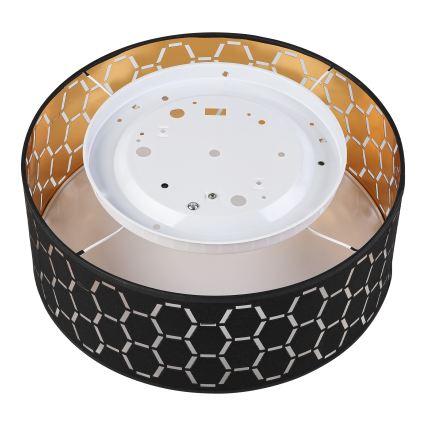 Taklampa ULLE 1xE27/15W/230V Ø 35 cm svart