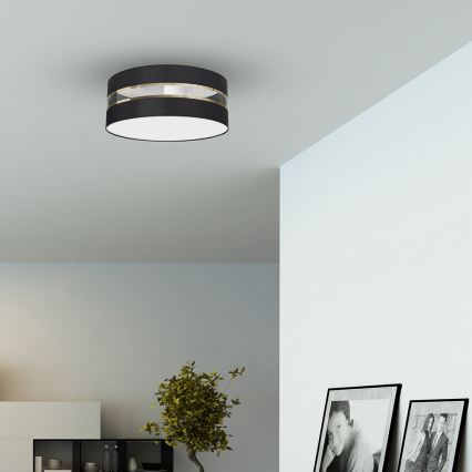 Taklampa  ULTIMO 3xE27/60W/230V svart