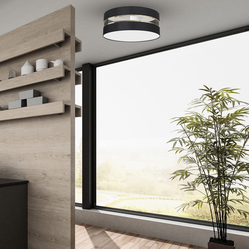 Taklampa  ULTIMO 3xE27/60W/230V svart