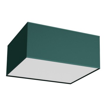Taklampa  VERDE 2xE27/60W/230V 40x40 cm grön