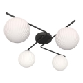 Taklampa VESPA 4xE14/10W/230V svart/vit