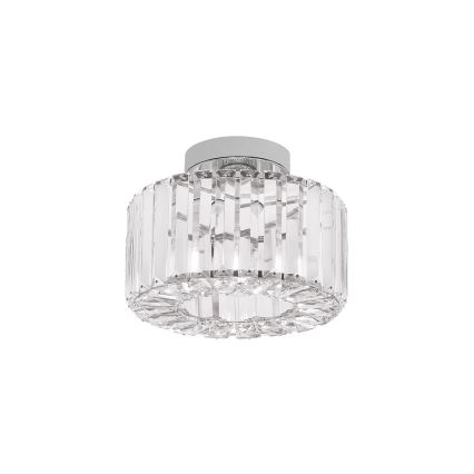 Taklampa VETRO 1x E27/15W/230V Ø 24,5 cm matt krom