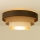 Taklampa WENTA 1xE27/60W/230V diam. 50 cm brun/jute/beige