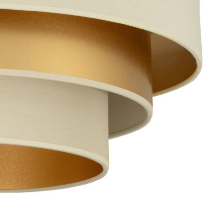 Taklampa WENTA 1xE27/60W/230V, Ø 50 cm, beige/guld