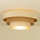 Taklampa WENTA 1xE27/60W/230V Ø 50 cm beige/jute
