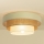 Taklampa WENTA 1xE27/60W/230V Ø 50 cm beige/jute