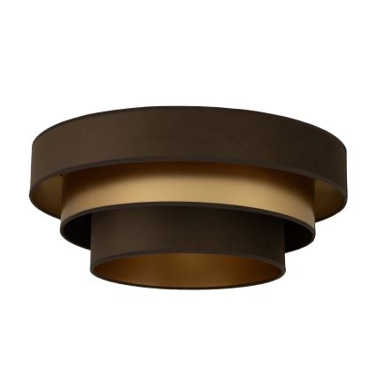 Taklampa WENTA 1xE27/60W/230V Ø 50 cm brun/guld