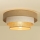 Taklampa WENTA 1xE27/60W/230V Ø 50 cm jute/krämvit