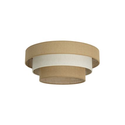 Taklampa WENTA 1xE27/60W/230V Ø 50 cm jute/krämvit