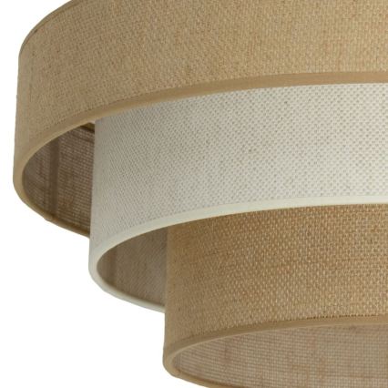 Taklampa WENTA 1xE27/60W/230V Ø 50 cm jute/krämvit
