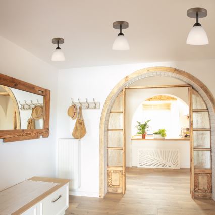 Takmonterad taklampa ADRIANO 1xE27/60W/230V bok