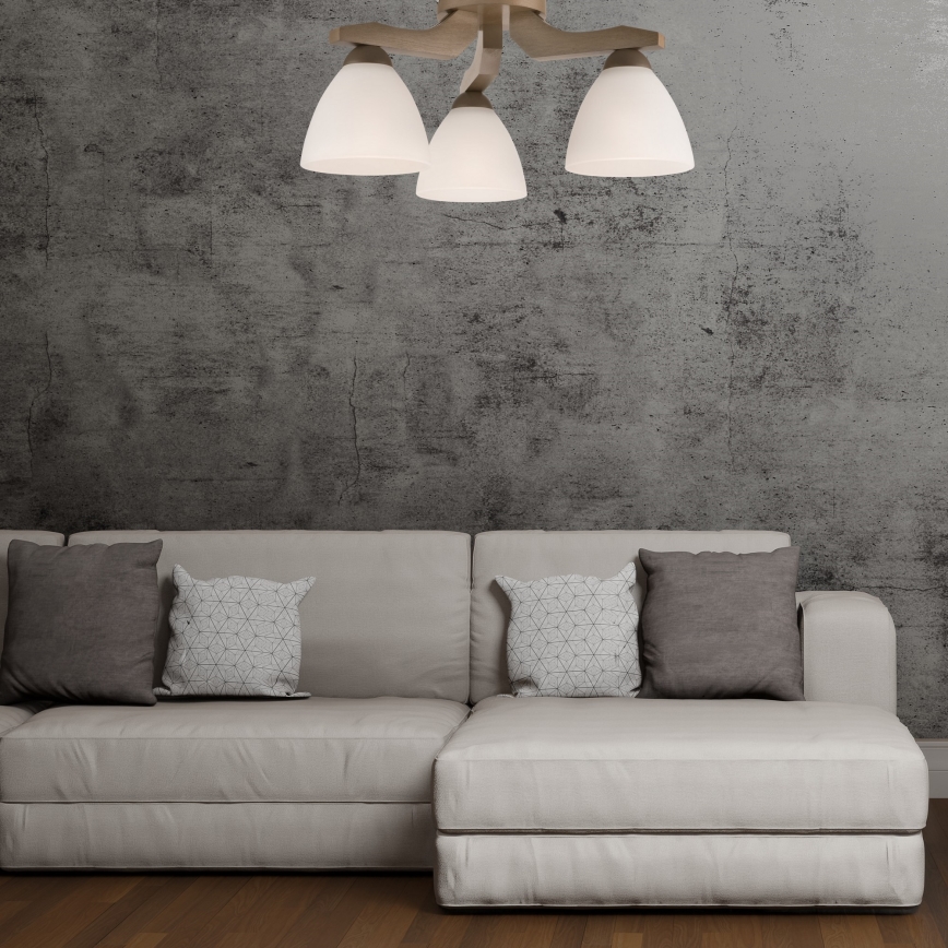 Takmonterad taklampa ADRIANO 3xE27/60W/230V bok