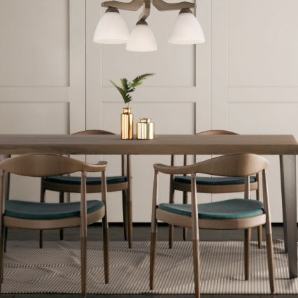 Takmonterad taklampa ADRIANO 3xE27/60W/230V bok