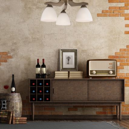 Takmonterad taklampa ADRIANO 3xE27/60W/230V bok