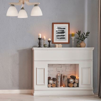 Takmonterad taklampa ADRIANO 3xE27/60W/230V bok