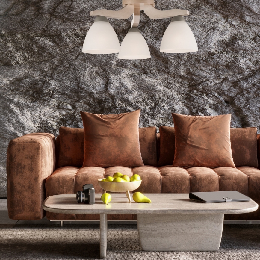 Takmonterad taklampa ADRIANO 3xE27/60W/230V bok