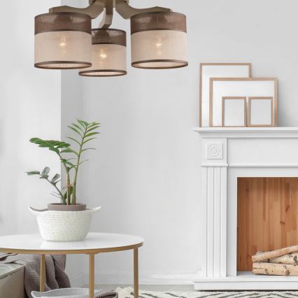 Takmonterad taklampa ANDREA 3xE27/60W/230V bok