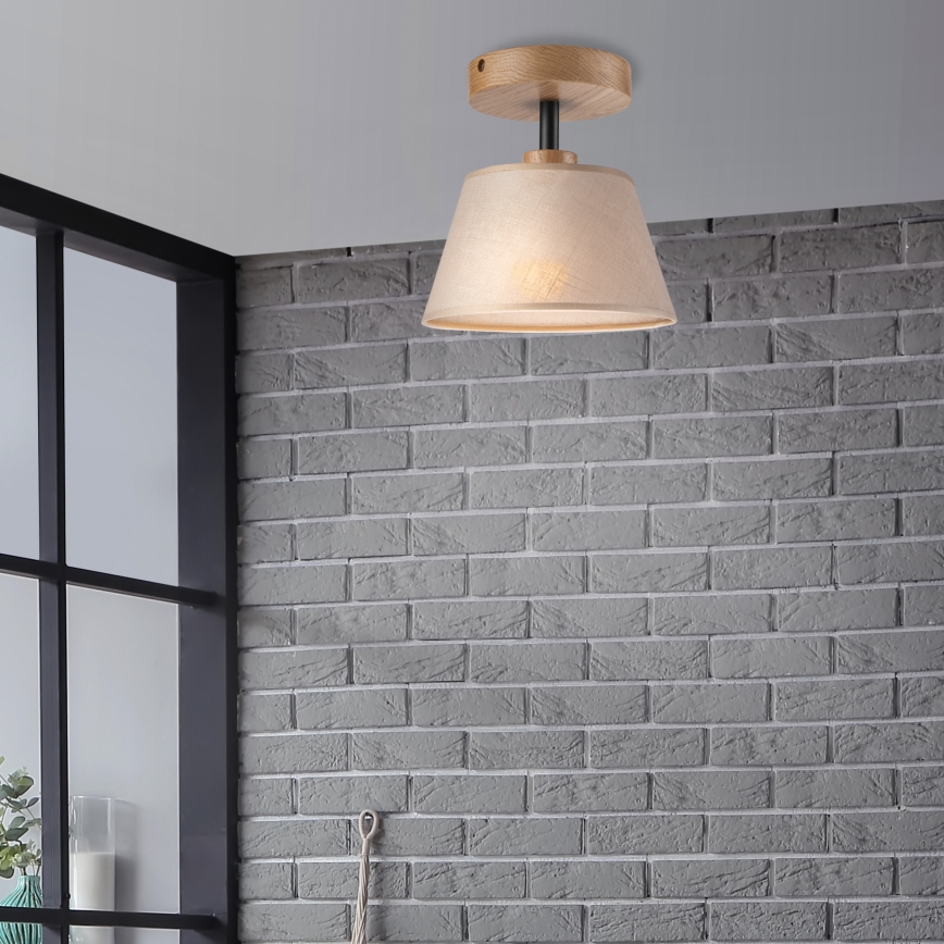 Plafondlampa ANTONIO 1xE14/60W/230V beige/ek