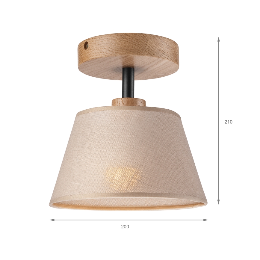 Plafondlampa ANTONIO 1xE14/60W/230V beige/ek