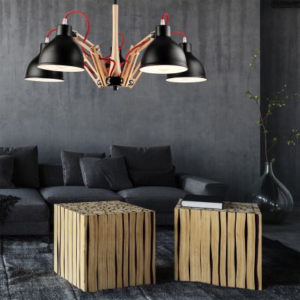 Takmonterad taklampa MARCELLO 5xE27/60W/230V bok