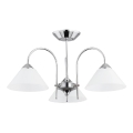Takmonterad lampa TAPER 3xE27/15W/230V polerad krom