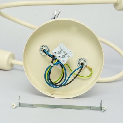 Takmonterad ljuskrona OXFORD 2xE27/15W/230V krämvit