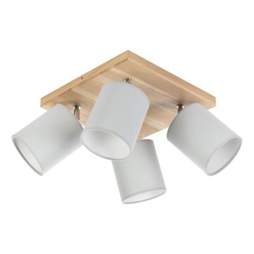 Takmonterad spotlight APRILLIA 4xE27/25W/230V /grå tall