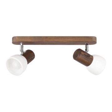 Takmonterad spotlight NEL 2xE27/15W/230V furu