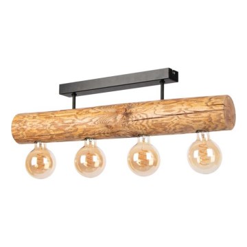 Takmonterad taklampa TRABO 4xE27/60W/230V furu