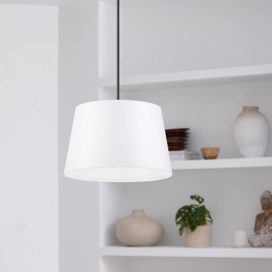 Takpendel AIDA 1xE27/60W/230V Ø 25 cm ek/valnöt/vit