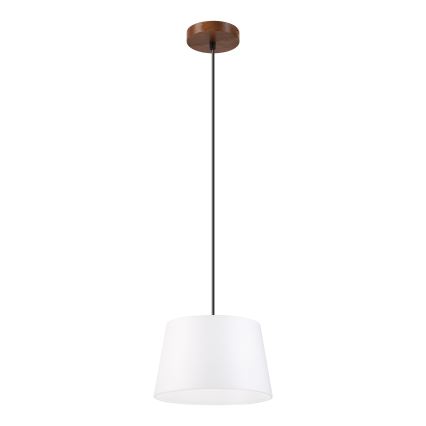Takpendel AIDA 1xE27/60W/230V Ø 25 cm ek/valnöt/vit