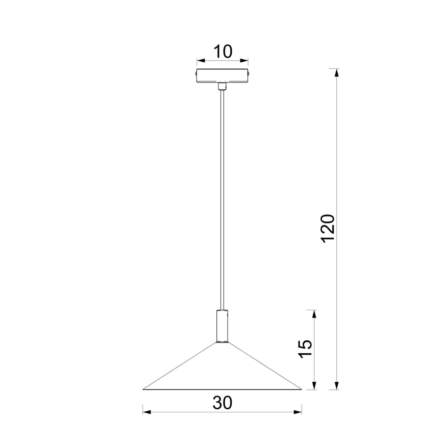 Takpendel ANEGA med kabel 1xGX53/15W/230V, Ø 30 cm, brun