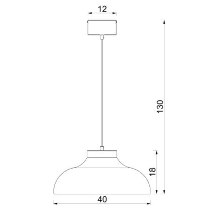 Takpendel BASCA 1xE27/15W/230V brun/beige