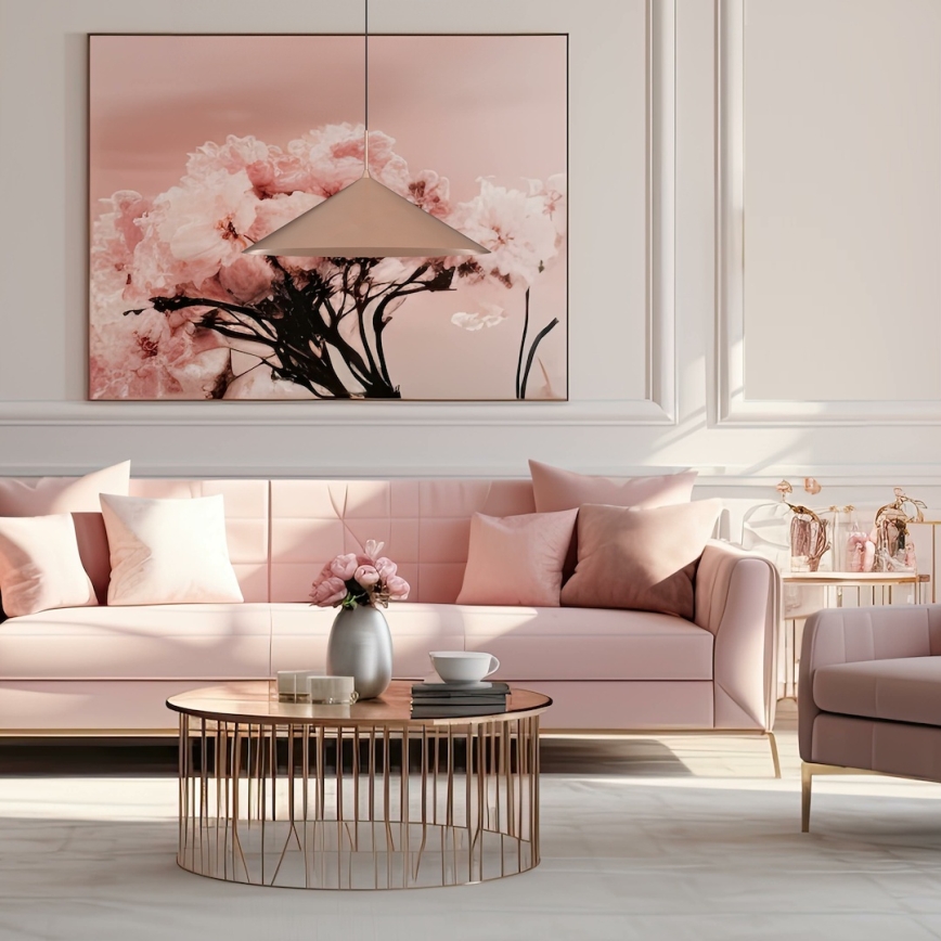 Takpendel CAPITAL 1xGX53/15W/230V Ø 60 cm roséguld