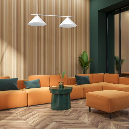 Takpendel CAPITAL 2xGX53/15W/230V vit