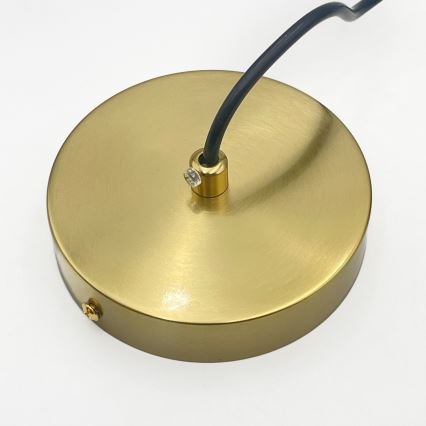 Takpendel CRISTAL 1xE14/15W/230V mässing/rökig beige