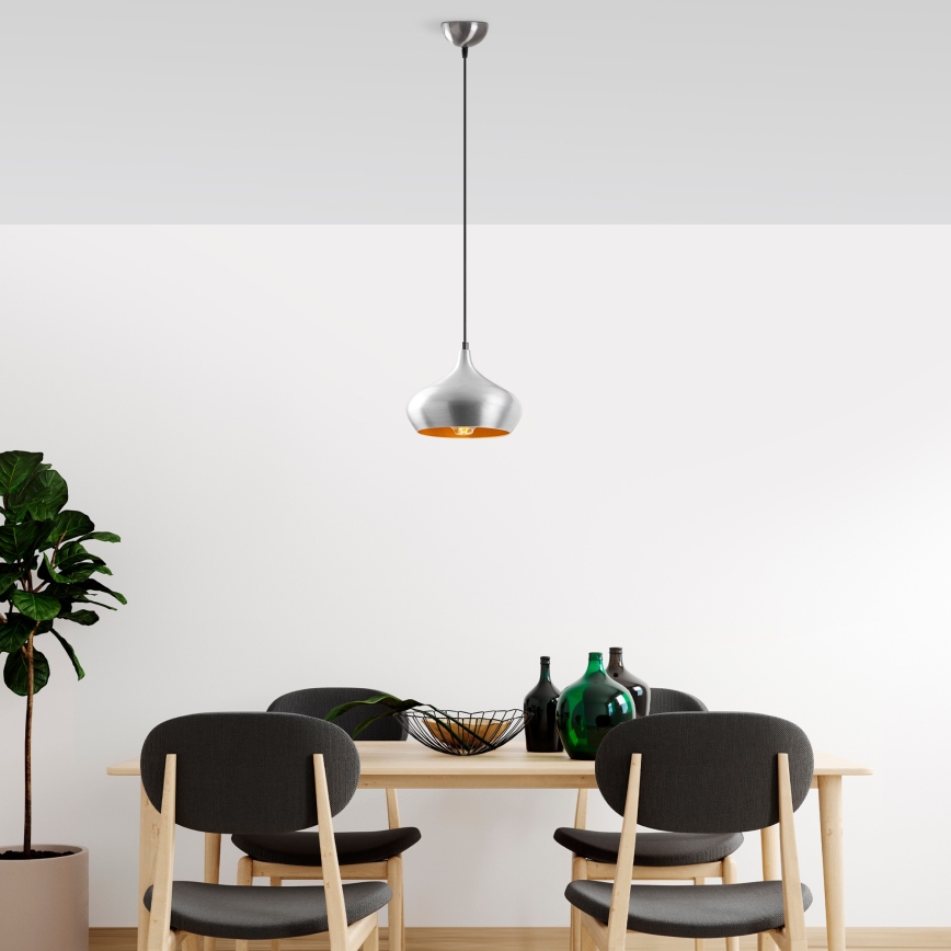 Takpendel DODO 1xE27/40W/230V mattkrom