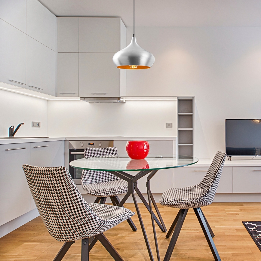 Takpendel DODO 1xE27/40W/230V mattkrom