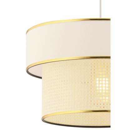 Takpendel ERO 1xE27/60W/230V krämvit/guld